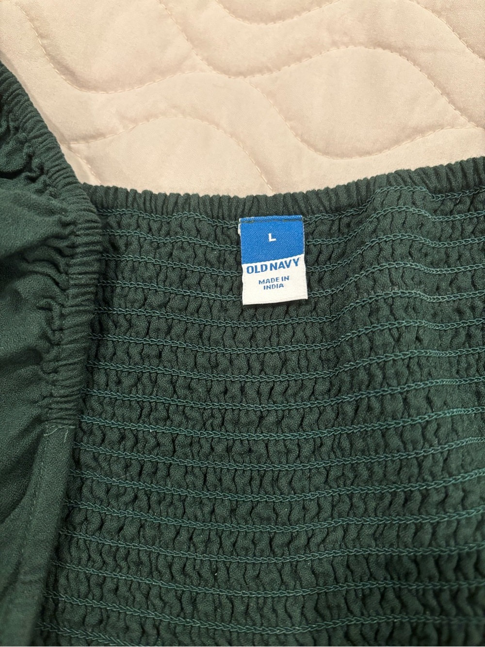 Old Navy Forest Green Puff Sleeve Maxi Dress - Picture 3 of 4